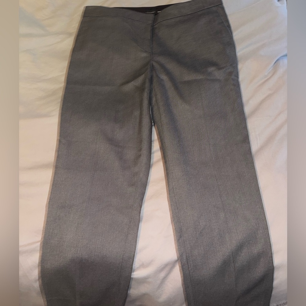 Ann Taylor Straight Leg Pants in Gray